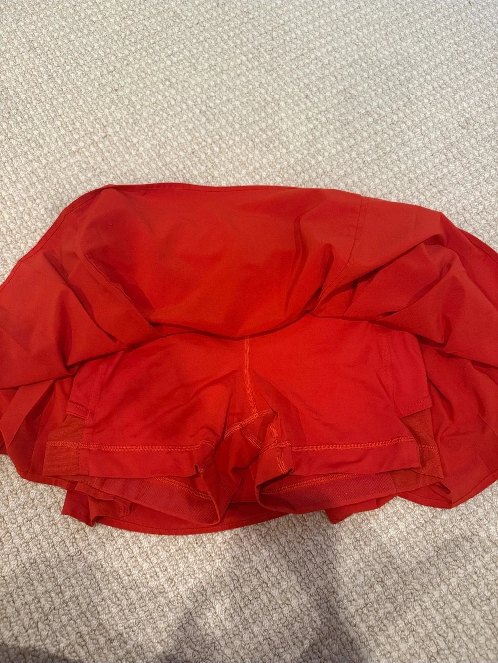 Lululemon red tennis skirt
